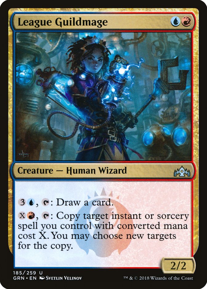 This Is An Image Of The Magic The Gathering Card League Guildmage From The Set Double Masters 2022 - Designed By Artist Svetlin Velinov