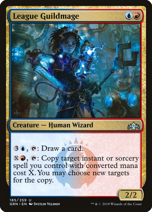 This Is An Image Of The Magic The Gathering Card League Guildmage From The Set Double Masters 2022 - Designed By Artist Svetlin Velinov