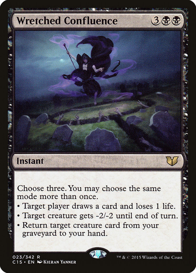 This Is An Image Of The Magic The Gathering Card Wretched Confluence From The Set Commander Masters - Designed By Artist Kieran Yanner