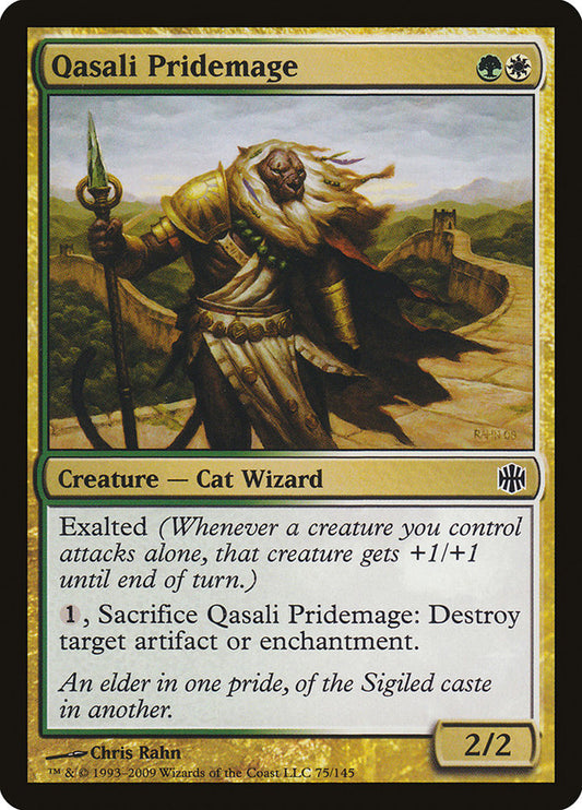 This Is An Image Of The Magic The Gathering Card Qasali Pridemage From The Set Double Masters 2022 - Designed By Artist Chris Rahn