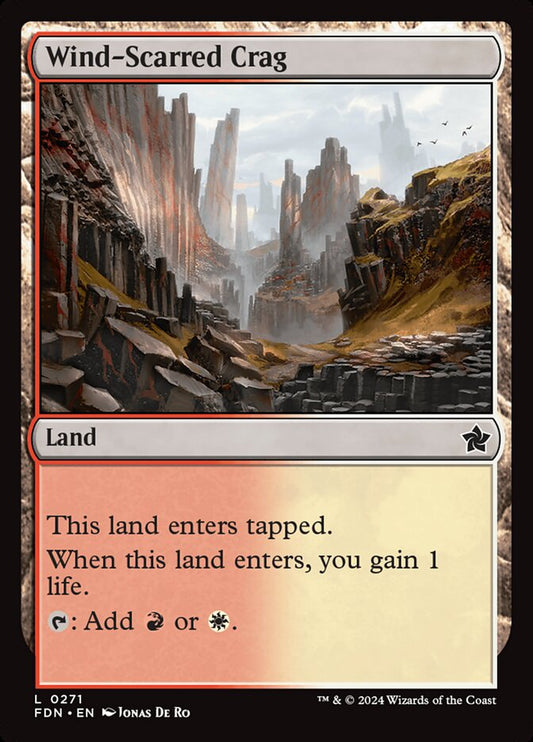 This Is An Image Of The Magic The Gathering Card Wind-Scarred Crag From The Set Aetherdrift - Designed By Artist Svetlin Velinov