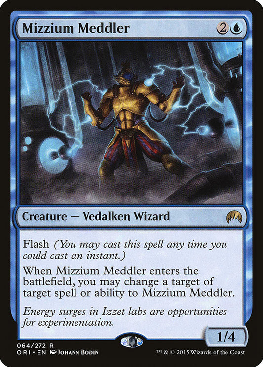 This Is An Image Of The Magic The Gathering Card Mizzium Meddler From The Set Magic Origins - Designed By Artist Johann Bodin