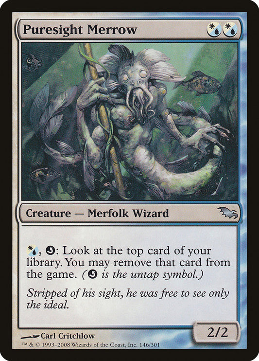 This Is An Image Of The Magic The Gathering Card Puresight Merrow From The Set Shadowmoor - Designed By Artist Carl Critchlow