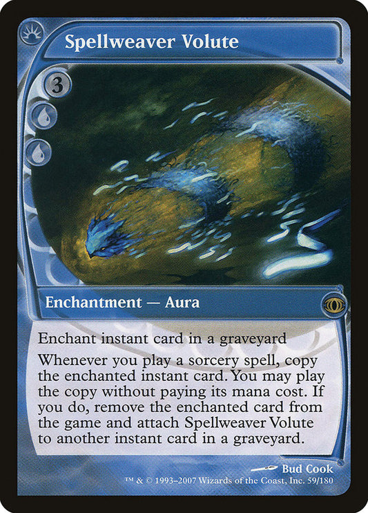 This Is An Image Of The Magic The Gathering Card Spellweaver Volute From The Set Future Sight - Designed By Artist Bud Cook