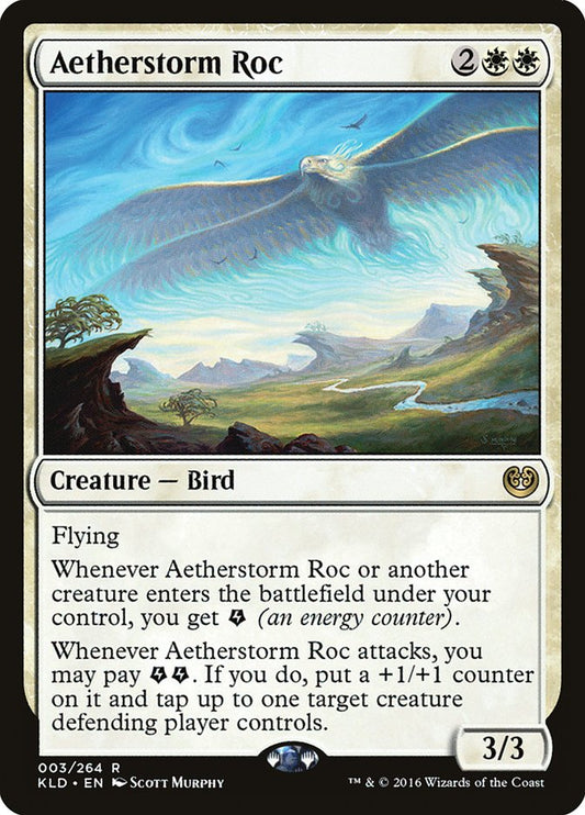 This Is An Image Of The Magic The Gathering Card Aetherstorm Roc From The Set Kaladesh - Designed By Artist Scott Murphy