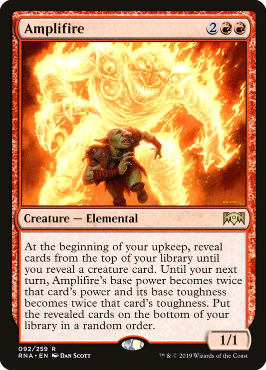 This Is An Image Of The Magic The Gathering Card Amplifire From The Set Ravnica Allegiance - Designed By Artist Dan Murayama Scott