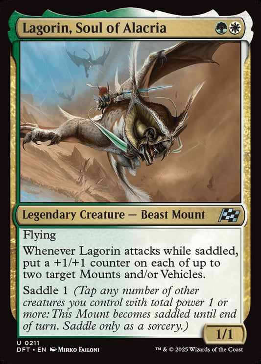 This Is An Image Of The Magic The Gathering Card Lagorin, Soul of Alacria From The Set Aetherdrift - Designed By Artist Mirko Failoni