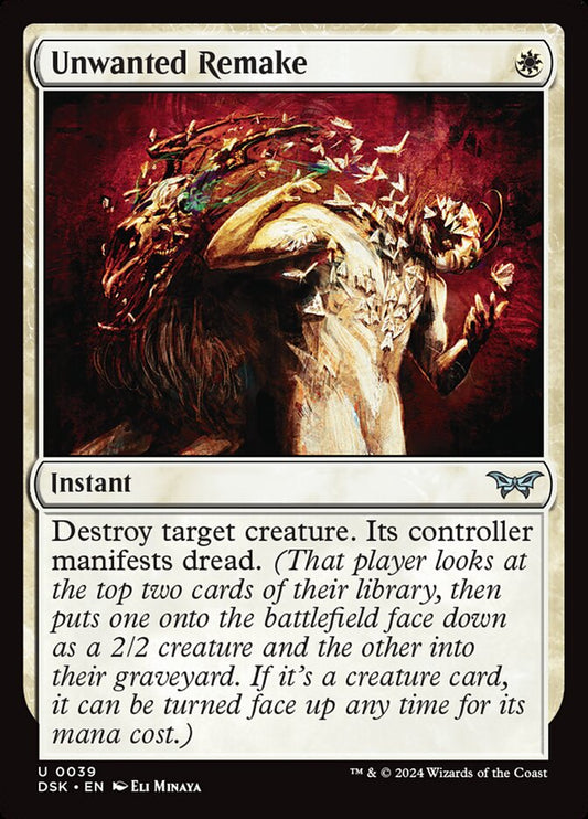 This Is An Image Of The Magic The Gathering Card Unwanted Remake From The Set Duskmourn: House of Horror - Designed By Artist Eli Minaya