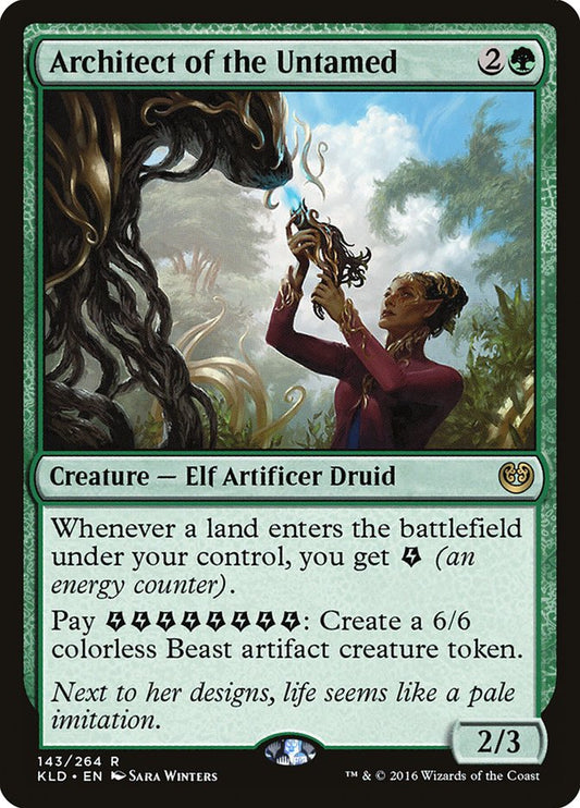 This Is An Image Of The Magic The Gathering Card Architect of the Untamed From The Set Kaladesh - Designed By Artist Sara Winters