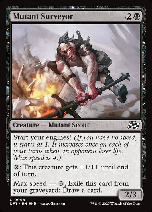 This Is An Image Of The Magic The Gathering Card Mutant Surveyor From The Set Aetherdrift - Designed By Artist Nicholas Gregory