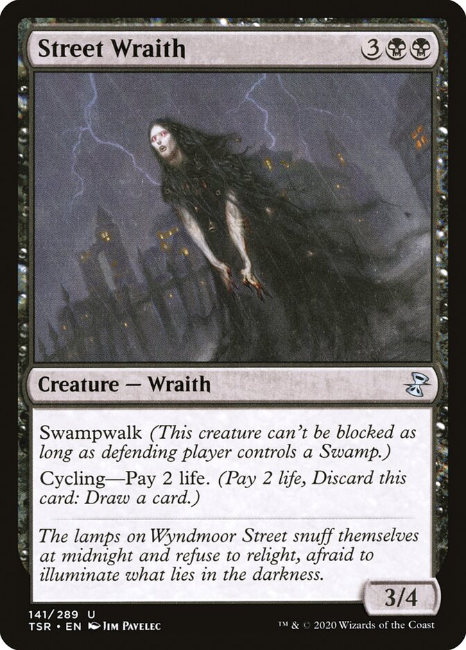 This Is An Image Of The Magic The Gathering Card Street Wraith From The Set Dominaria Remastered - Designed By Artist Jim Pavelec