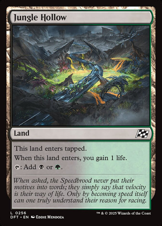 This Is An Image Of The Magic The Gathering Card Jungle Hollow From The Set Tarkir: Dragonstorm - Designed By Artist Cristi Balanescu