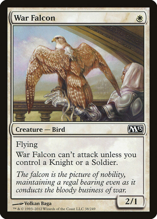 This Is An Image Of The Magic The Gathering Card War Falcon From The Set Magic 2013 - Designed By Artist Volkan Baǵa