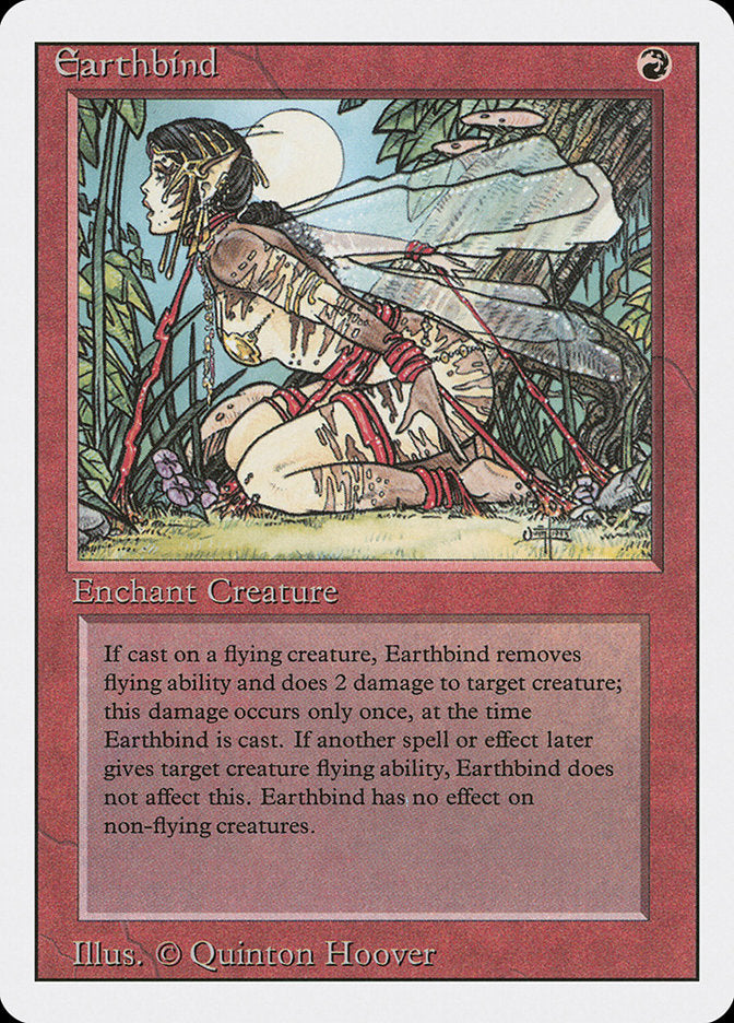 This Is An Image Of The Magic The Gathering Card Earthbind From The Set Summer Magic / Edgar - Designed By Artist Quinton Hoover