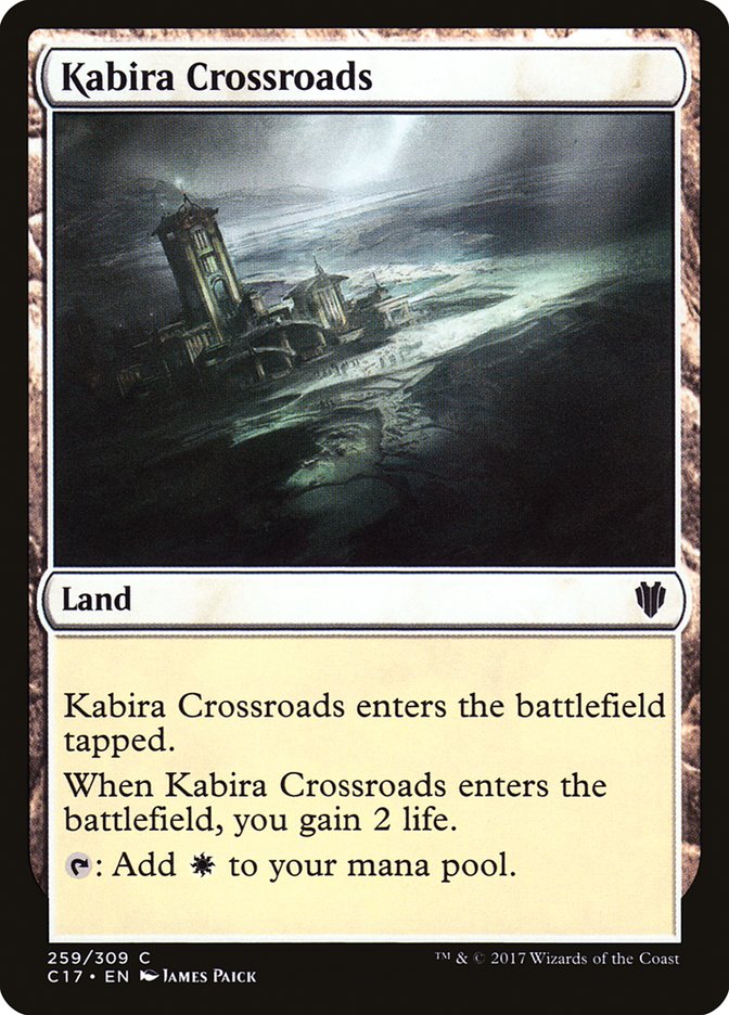 This Is An Image Of The Magic The Gathering Card Kabira Crossroads From The Set Commander 2017 - Designed By Artist James Paick