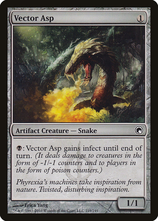 This Is An Image Of The Magic The Gathering Card Vector Asp From The Set Scars of Mirrodin - Designed By Artist Erica Yang