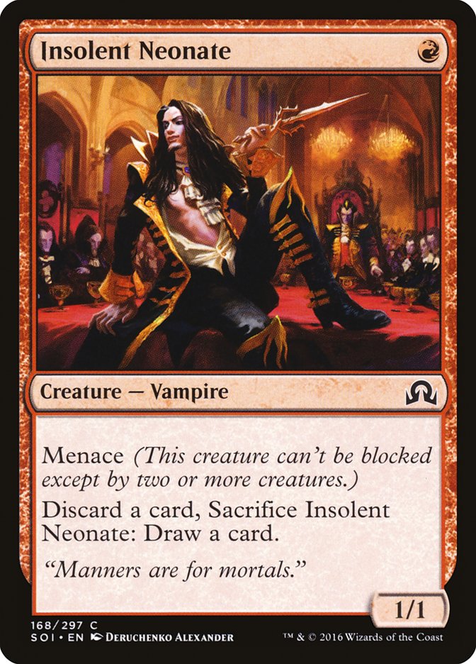 This Is An Image Of The Magic The Gathering Card Insolent Neonate From The Set Shadows over Innistrad - Designed By Artist Deruchenko Alexander