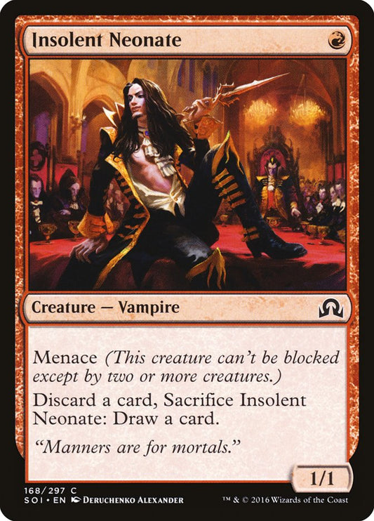 This Is An Image Of The Magic The Gathering Card Insolent Neonate From The Set Shadows over Innistrad - Designed By Artist Deruchenko Alexander