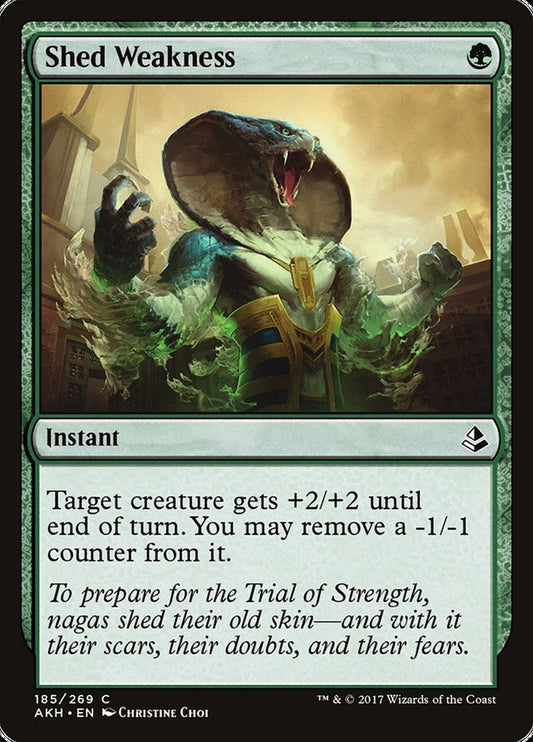 This Is An Image Of The Magic The Gathering Card Shed Weakness From The Set Ultimate Masters - Designed By Artist Christine Choi