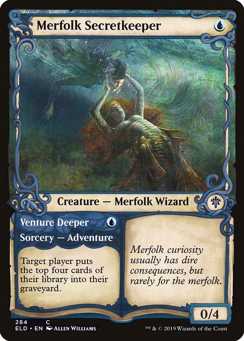 Merfolk Secretkeeper // Venture Deeper - FOIL