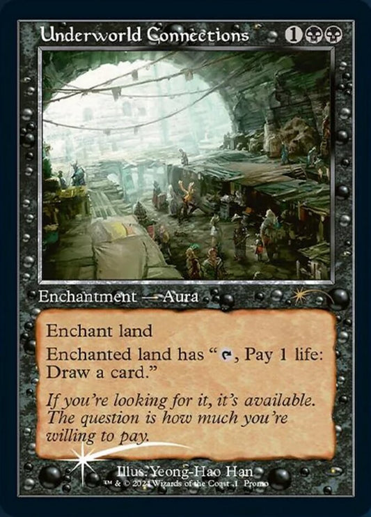 This Is An Image Of The Magic The Gathering Card Underworld Connections From The Set Crimson Vow Commander - Designed By Artist Yeong-Hao Han
