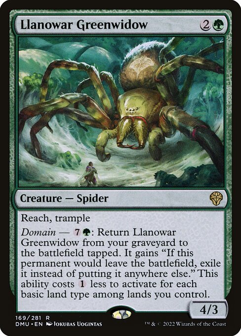 Llanowar Greenwidow - FOIL