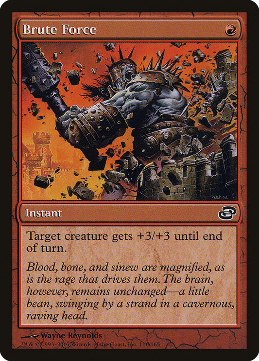This Is An Image Of The Magic The Gathering Card Brute Force From The Set Time Spiral Remastered - Designed By Artist Wayne Reynolds