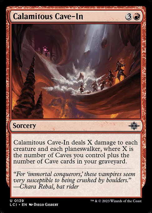 Calamitous Cave-In - FOIL