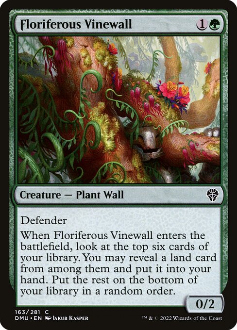 Floriferous Vinewall - FOIL