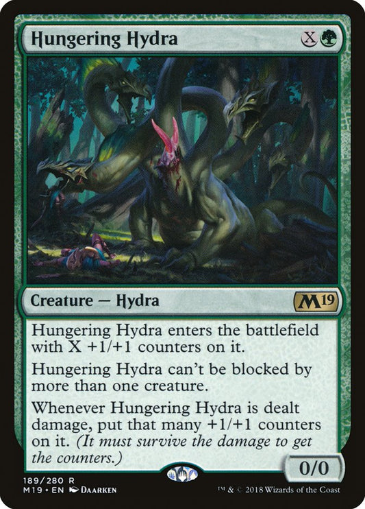 This Is An Image Of The Magic The Gathering Card Hungering Hydra From The Set Commander 2020 - Designed By Artist Daarken