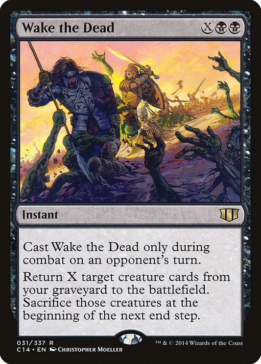 This Is An Image Of The Magic The Gathering Card Wake the Dead From The Set Commander Masters - Designed By Artist Christopher Moeller