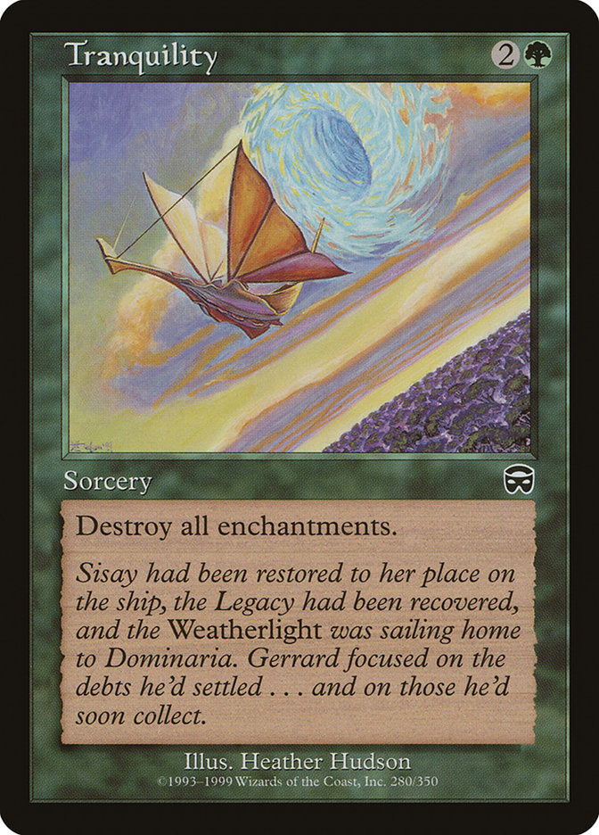 This Is An Image Of The Magic The Gathering Card Tranquility From The Set Tempest Remastered - Designed By Artist Margaret Organ-Kean