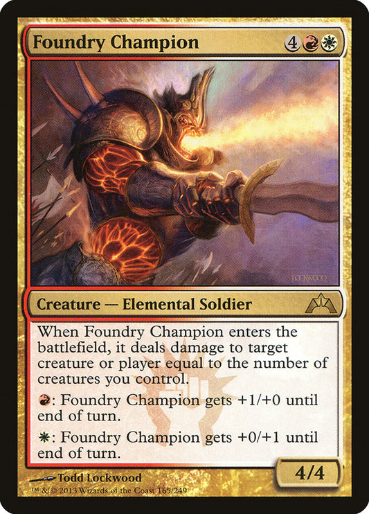 This Is An Image Of The Magic The Gathering Card Foundry Champion From The Set Gatecrash - Designed By Artist Todd Lockwood