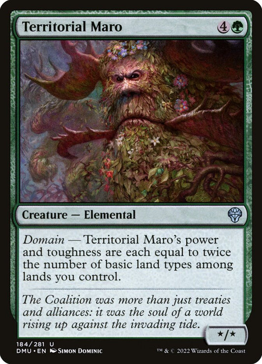 This Is An Image Of The Magic The Gathering Card Territorial Maro From The Set Dominaria United - Designed By Artist Simon Dominic