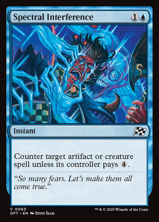 This Is An Image Of The Magic The Gathering Card Spectral Interference From The Set Aetherdrift - Designed By Artist Steve Ellis