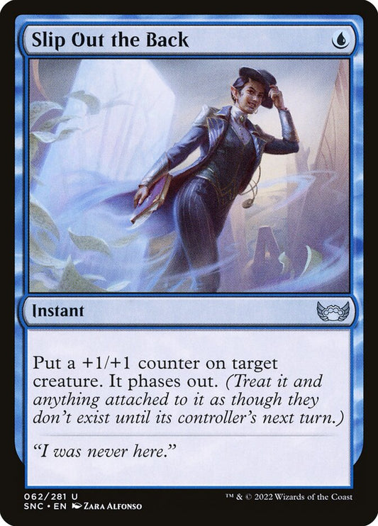 This Is An Image Of The Magic The Gathering Card Slip Out the Back From The Set Ravnica: Clue Edition - Designed By Artist Zara Alfonso