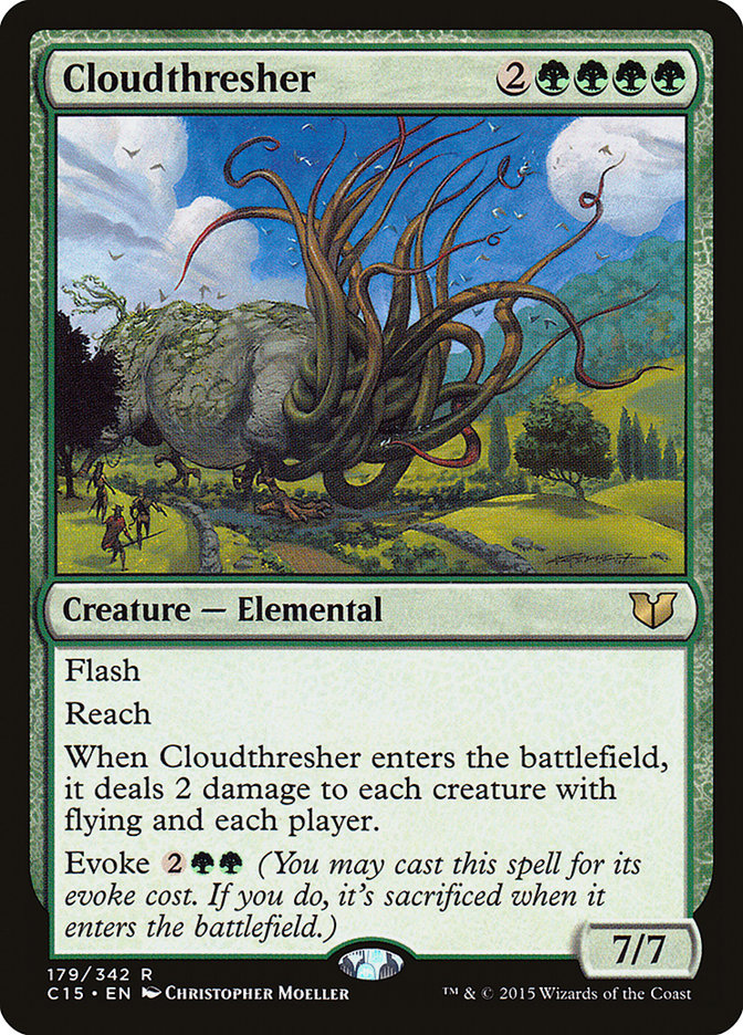 This Is An Image Of The Magic The Gathering Card Cloudthresher From The Set Commander Anthology - Designed By Artist Christopher Moeller