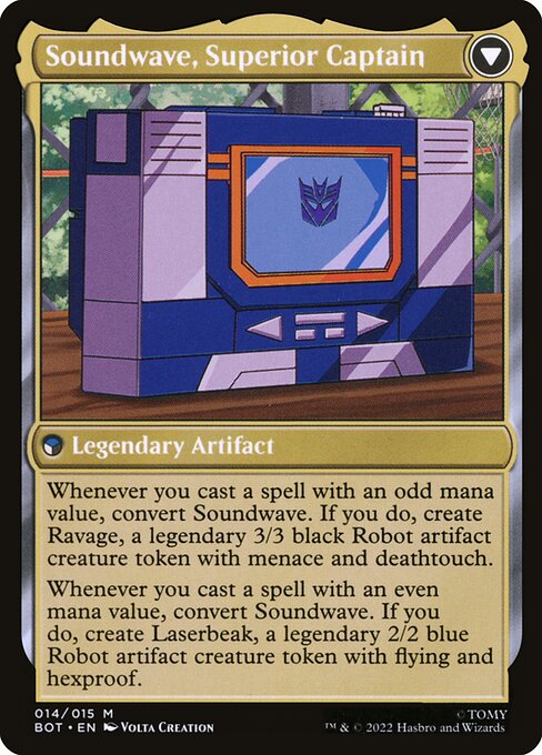 Soundwave, Sonic Spy // Soundwave, Superior Captain - FOIL