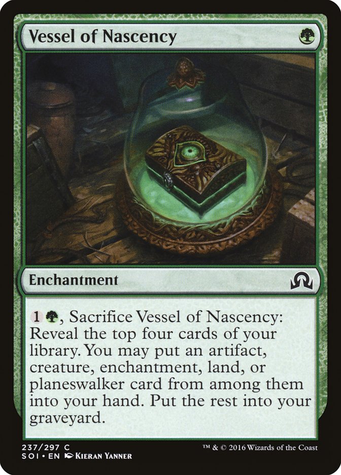 This Is An Image Of The Magic The Gathering Card Vessel of Nascency From The Set Masters 25 - Designed By Artist Kieran Yanner