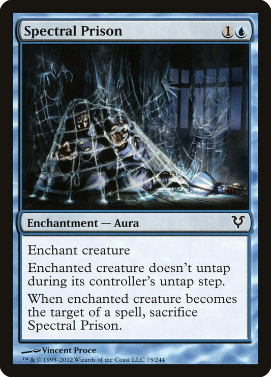 This Is An Image Of The Magic The Gathering Card Spectral Prison From The Set Avacyn Restored - Designed By Artist Vincent Proce