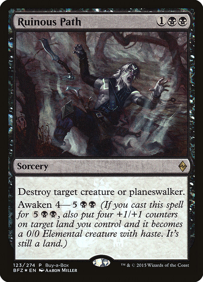 This Is An Image Of The Magic The Gathering Card Ruinous Path From The Set Commander 2018 - Designed By Artist Jaime Jones