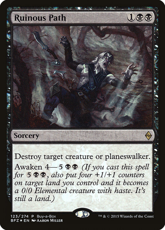 This Is An Image Of The Magic The Gathering Card Ruinous Path From The Set Commander 2018 - Designed By Artist Jaime Jones