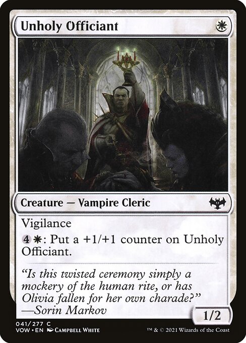 Unholy Officiant - FOIL