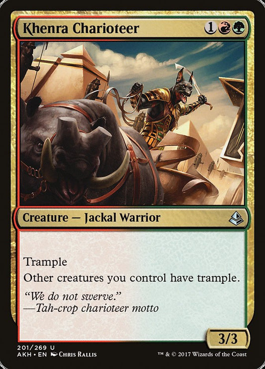 This Is An Image Of The Magic The Gathering Card Khenra Charioteer From The Set Amonkhet - Designed By Artist Chris Rallis