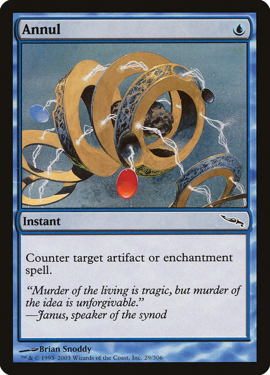 This Is An Image Of The Magic The Gathering Card Annul From The Set Kaldheim - Designed By Artist Caio Monteiro