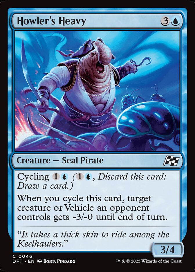 This Is An Image Of The Magic The Gathering Card Howler's Heavy From The Set Aetherdrift - Designed By Artist Borja Pindado
