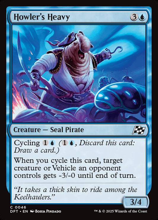 This Is An Image Of The Magic The Gathering Card Howler's Heavy From The Set Aetherdrift - Designed By Artist Borja Pindado