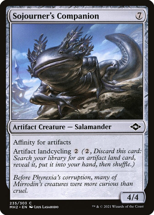 This Is An Image Of The Magic The Gathering Card Sojourner's Companion From The Set Modern Horizons 2 - Designed By Artist Lius Lasahido
