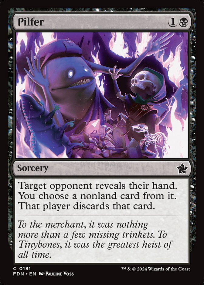 This Is An Image Of The Magic The Gathering Card Pilfer From The Set Foundations - Designed By Artist Pauline Voss
