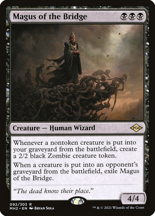 This Is An Image Of The Magic The Gathering Card Magus of the Bridge From The Set Modern Horizons 2 - Designed By Artist Bryan Sola